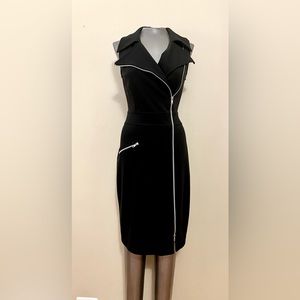Cache, size 6, black knit dress